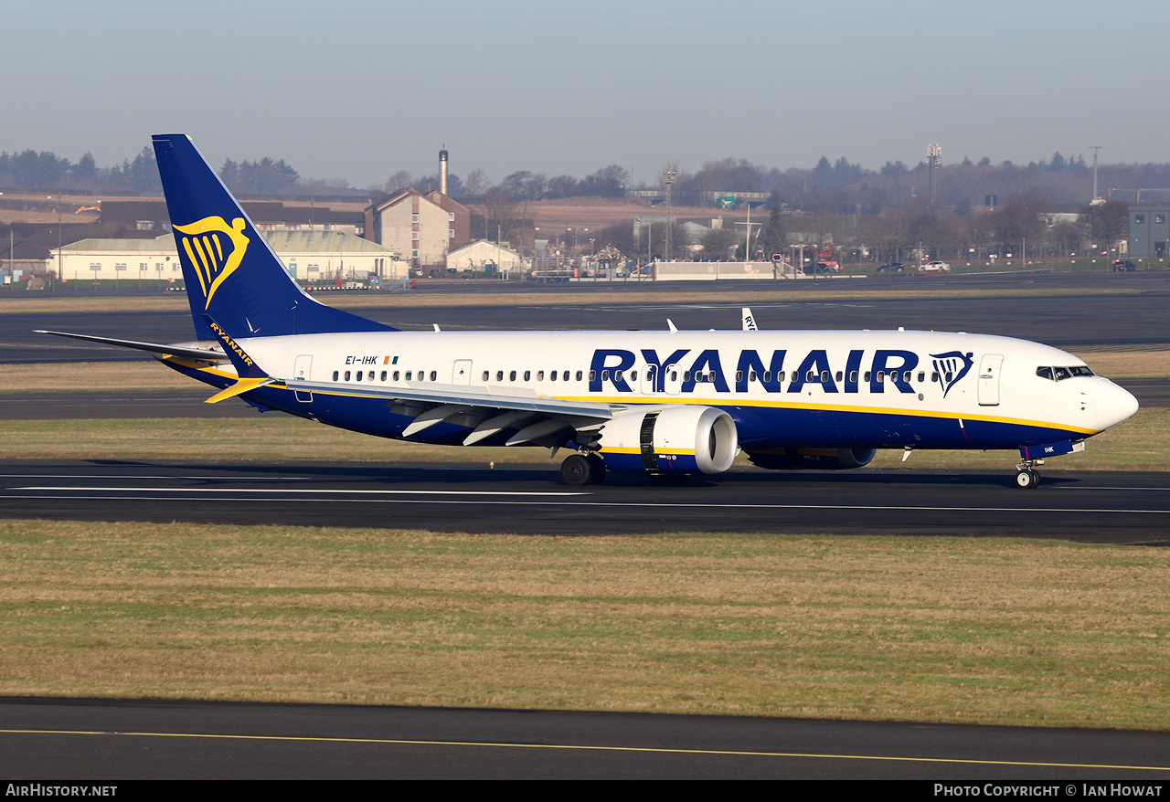 Aircraft Photo of EI-IHK | Boeing 737-8200 Max 200 | Ryanair | AirHistory.net #767249