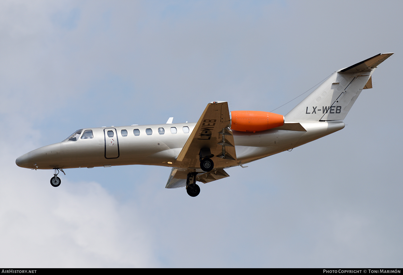 Aircraft Photo of LX-WEB | Cessna 525B CitationJet CJ3 | AirHistory.net #767283