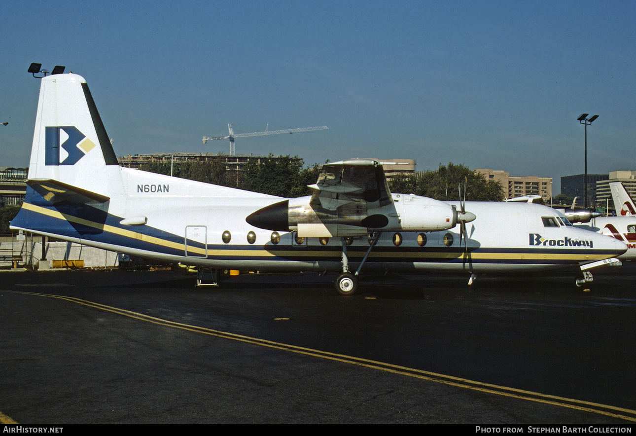 Aircraft Photo of N60AN | Fokker F27-600 Friendship | Brockway Air | AirHistory.net #767289