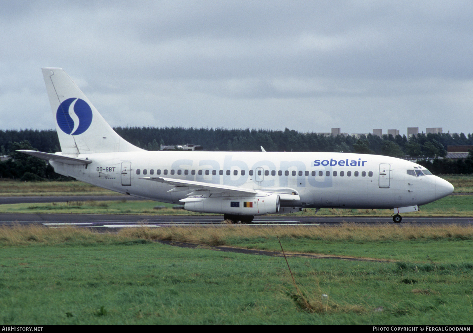 Aircraft Photo of OO-SBT | Boeing 737-229/Adv | Sobelair | AirHistory.net #767323