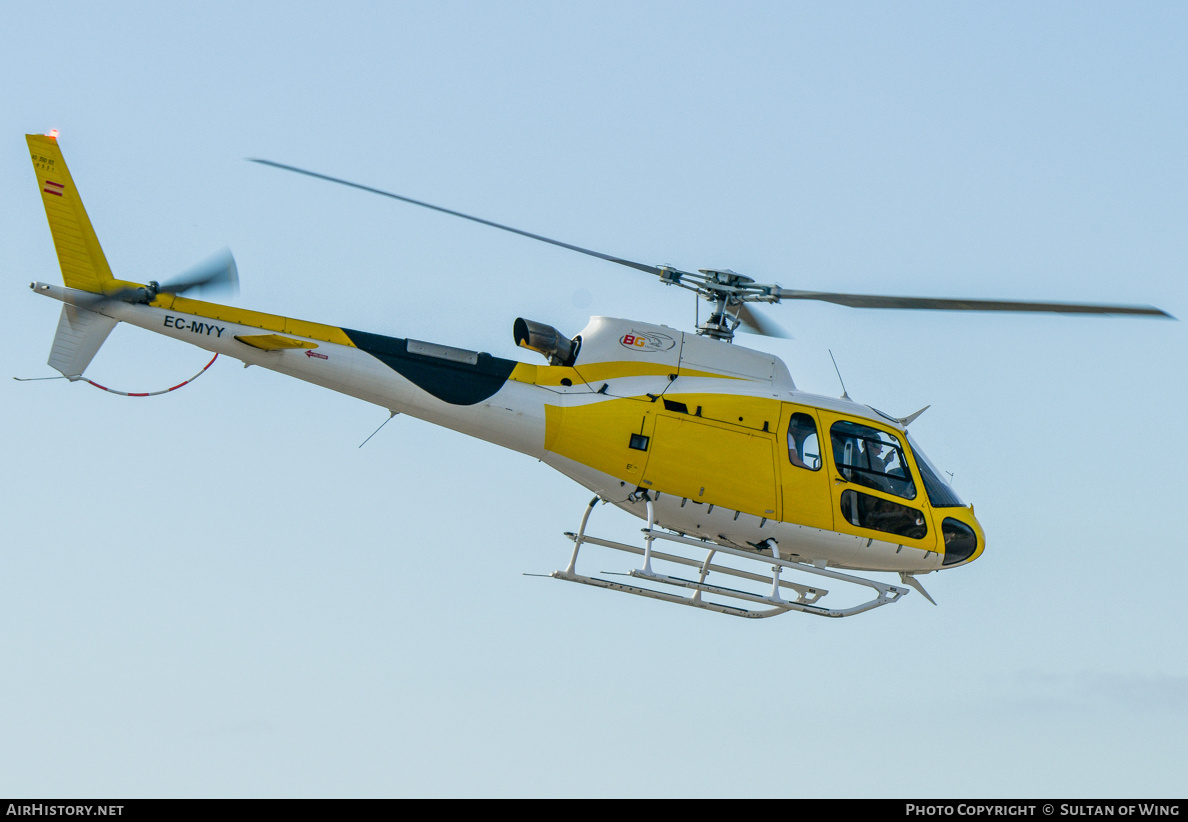 Aircraft Photo of EC-MYY | Aerospatiale AS-350B-3 Ecureuil | BG Helicopters | AirHistory.net #767376