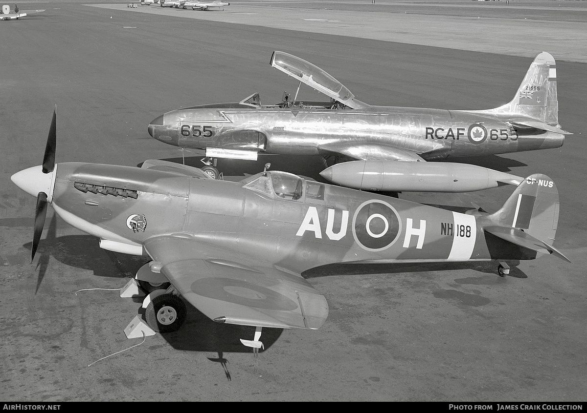 Aircraft Photo of CF-NUS / NH188 | Supermarine 361 Spitfire LF9C | Canada - Air Force | AirHistory.net #767400