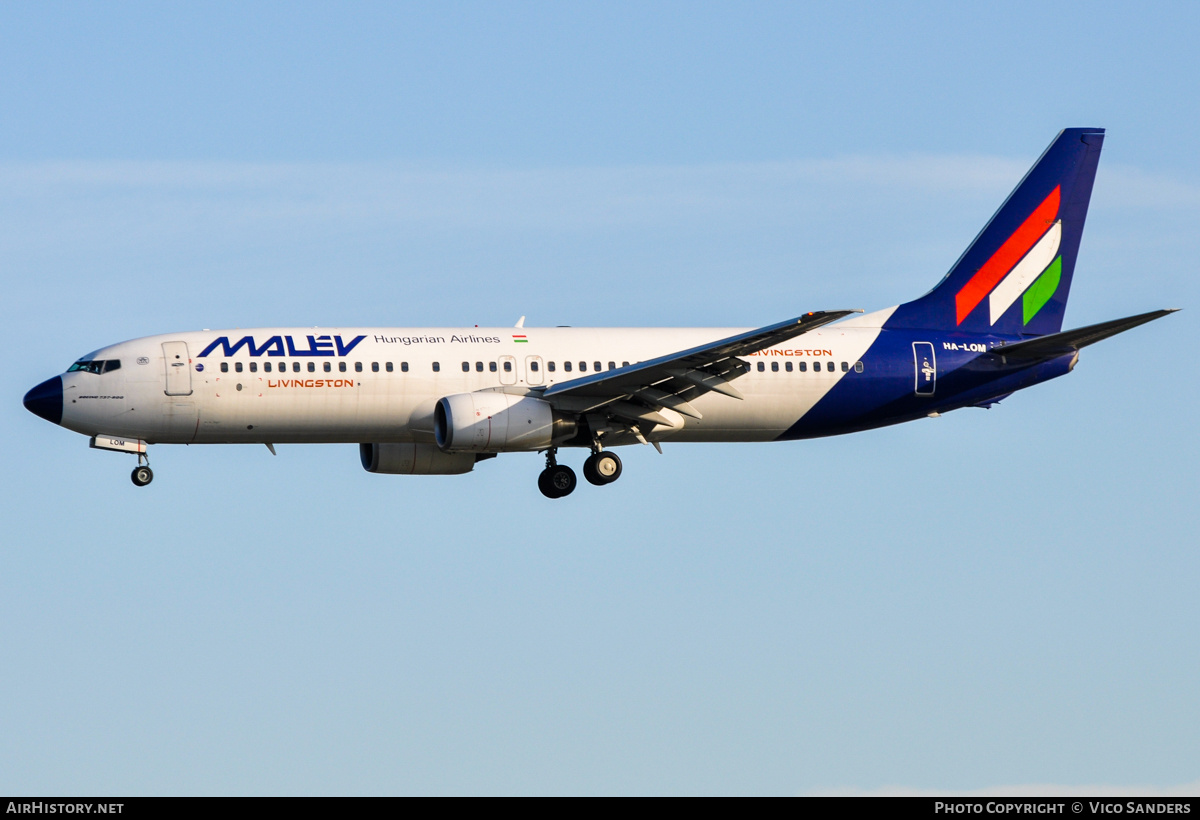 Aircraft Photo of HA-LOM | Boeing 737-8Q8 | Malév - Hungarian Airlines | AirHistory.net #767447