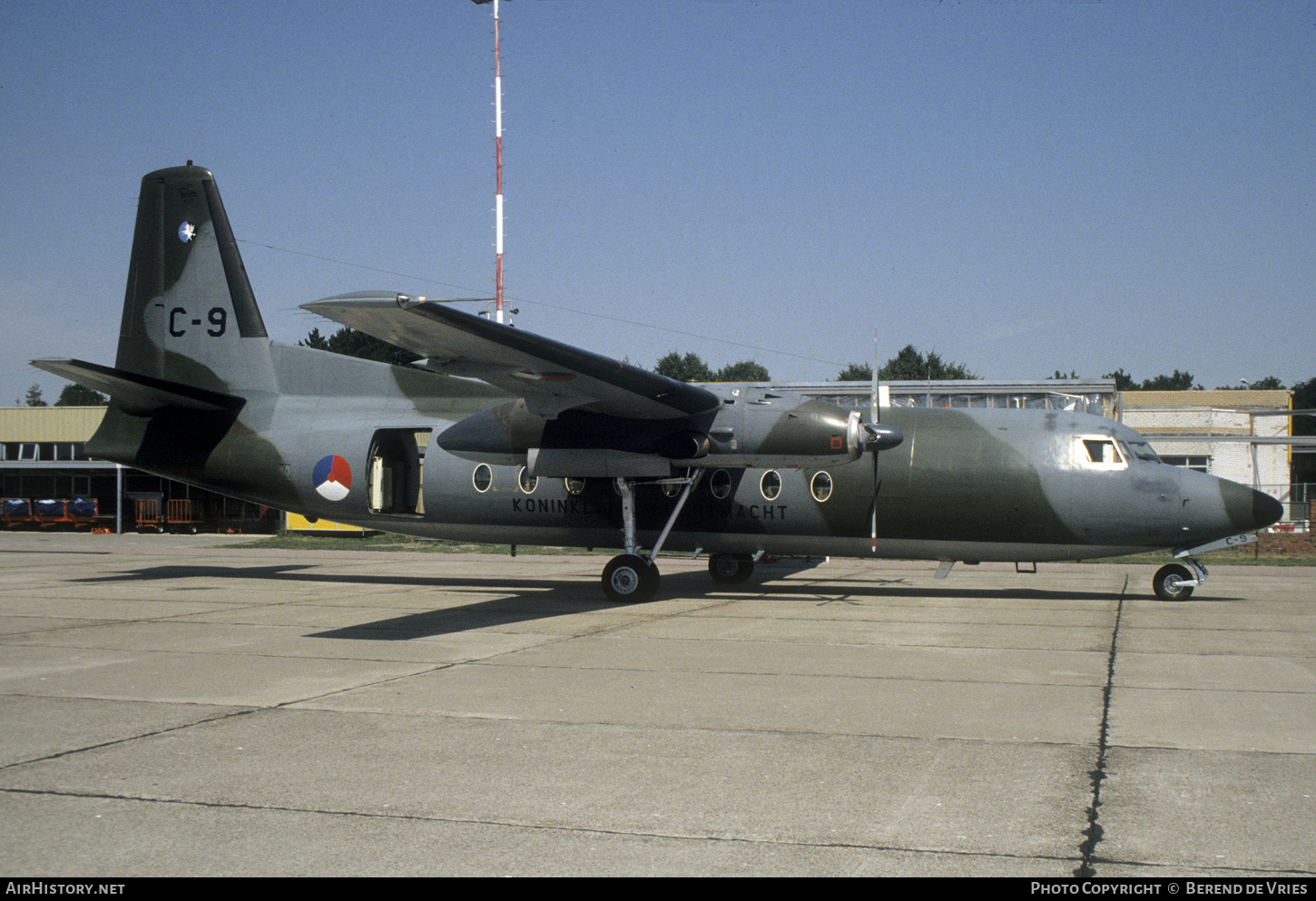 Aircraft Photo of C-9 | Fokker F27-300M Troopship | Netherlands - Air Force | AirHistory.net #767527