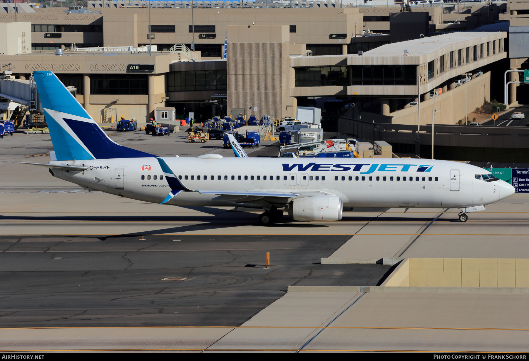 Aircraft Photo of C-FKRF | Boeing 737-8CT | WestJet | AirHistory.net #767581