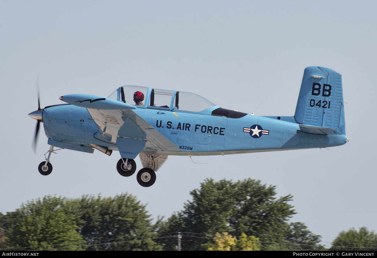Aircraft Photo of N326M / BB-0421 | Beech T-34A Mentor | USA - Air Force | AirHistory.net #767622