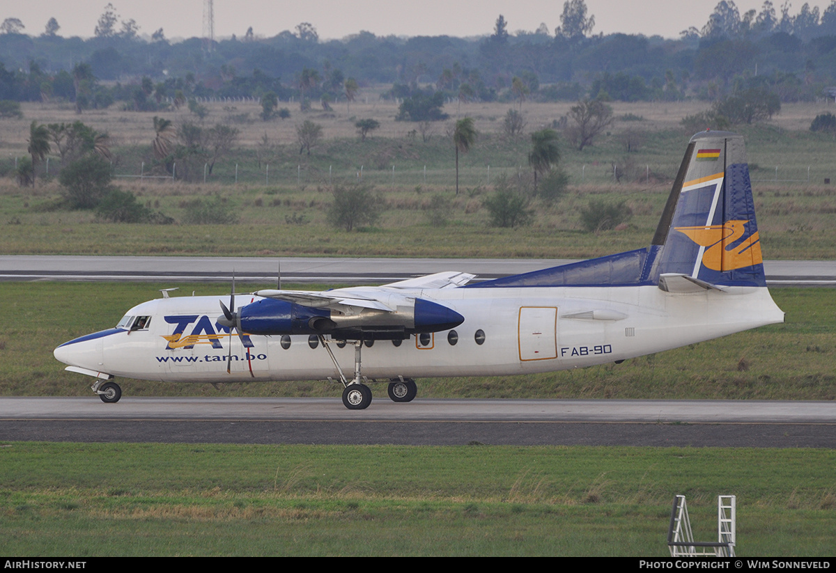 Aircraft Photo of FAB-90 | Fokker F27-400M Troopship | Bolivia - Transporte Aéreo Militar | AirHistory.net #767645