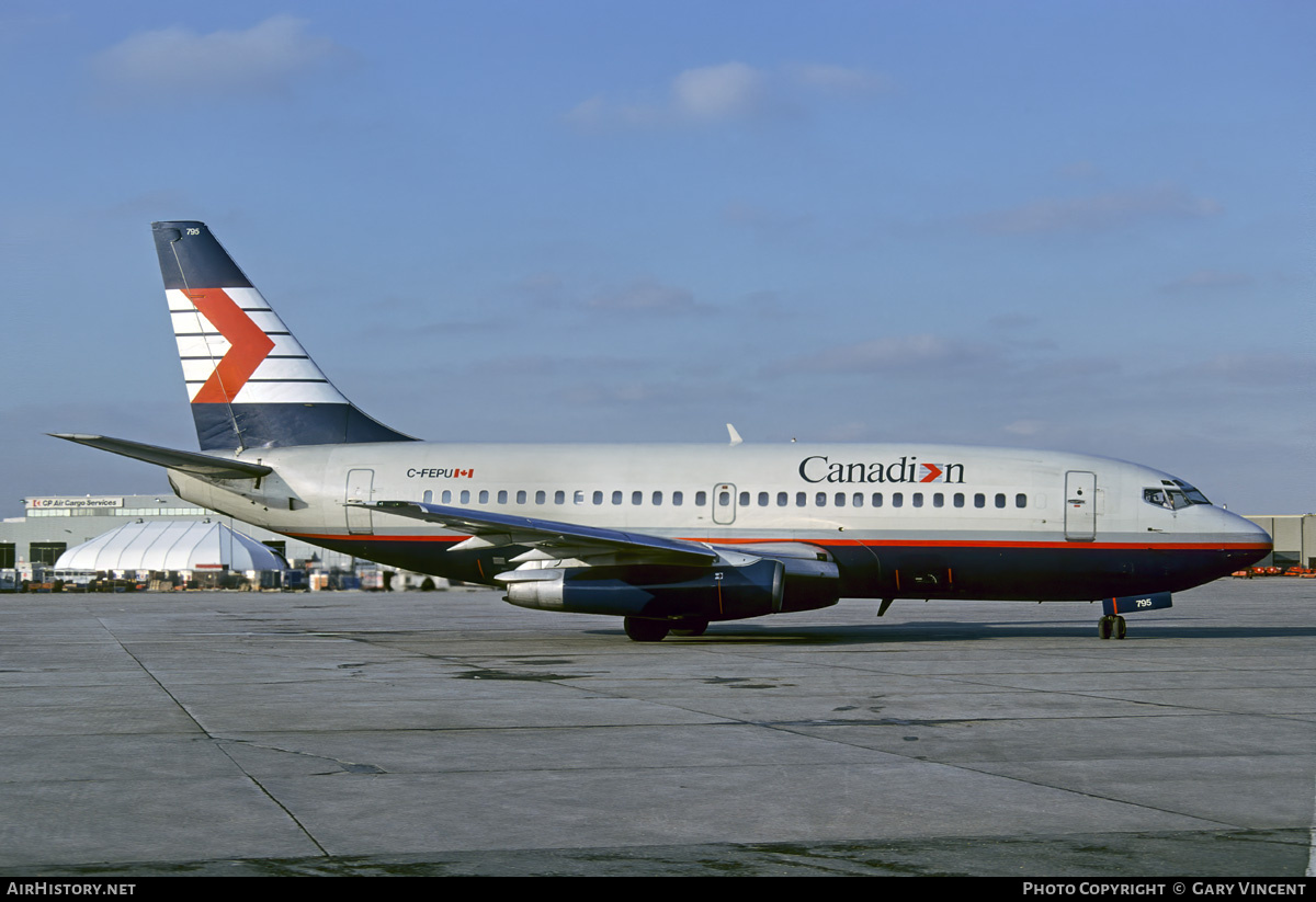 Aircraft Photo of CF-EPU | Boeing 737-2E1 | Canadian Airlines | AirHistory.net #767664