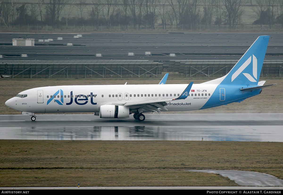 Aircraft Photo of TC-JFN | Boeing 737-8F2 | AJet - AnadoluJet | AirHistory.net #767678