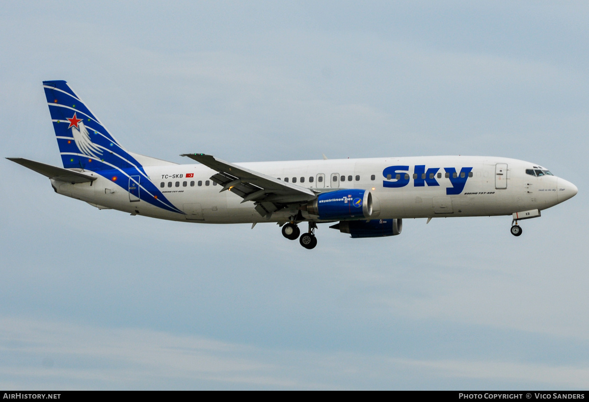 Aircraft Photo of TC-SKB | Boeing 737-430 | Sky Airlines | AirHistory.net #767839