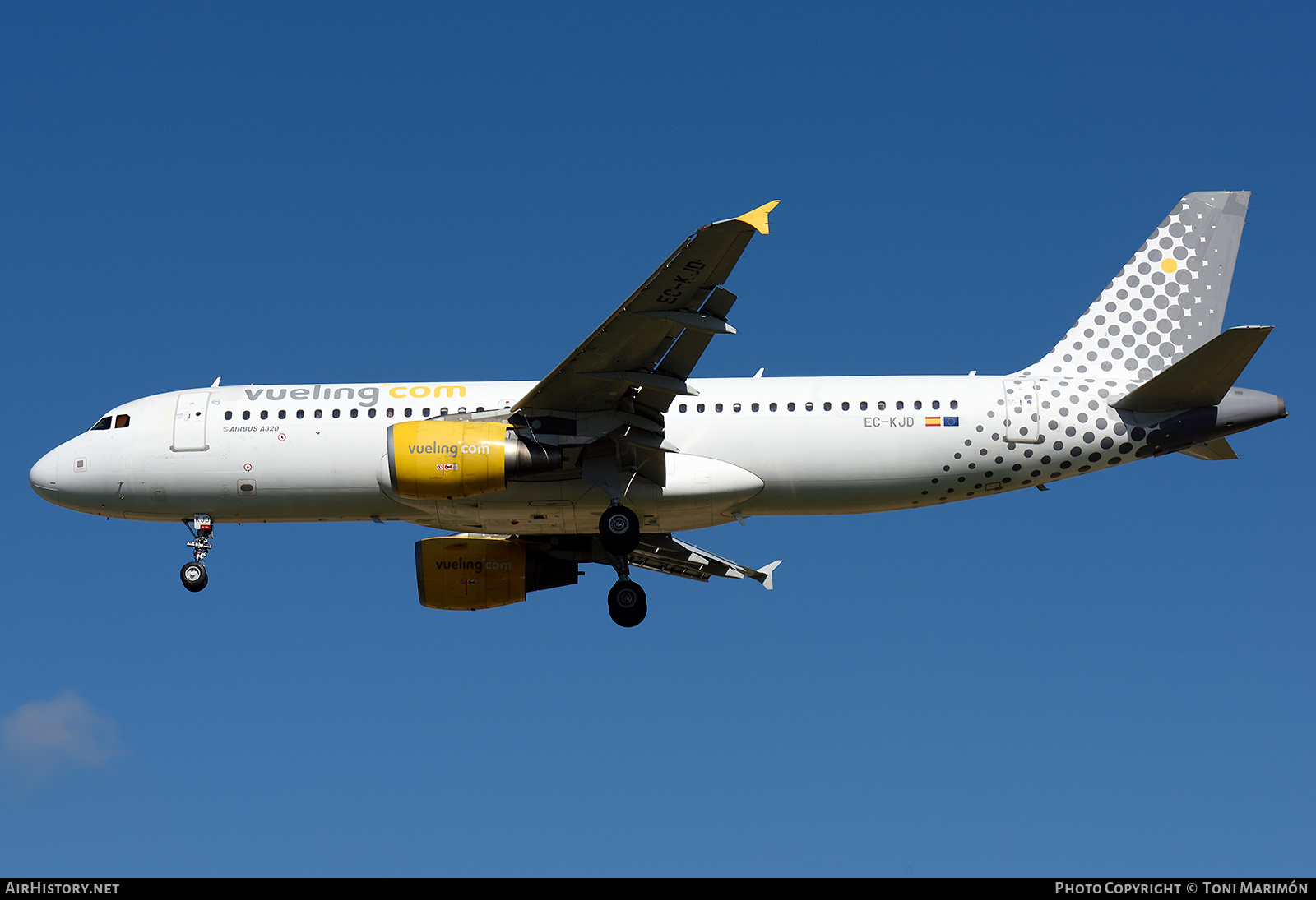 Aircraft Photo of EC-KJD | Airbus A320-216 | Vueling Airlines | AirHistory.net #767923