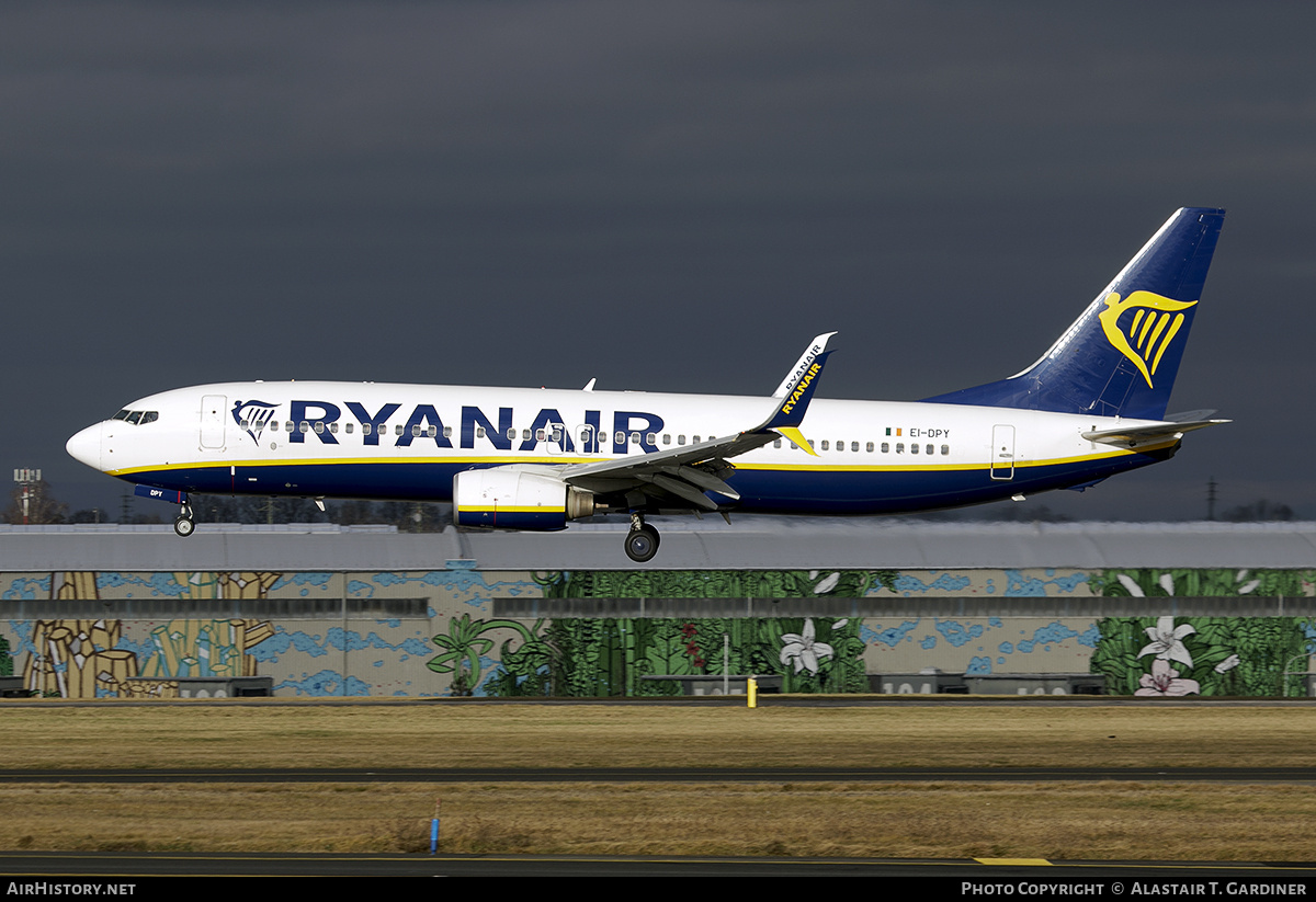 Aircraft Photo of EI-DPY | Boeing 737-8AS | Ryanair | AirHistory.net #767945