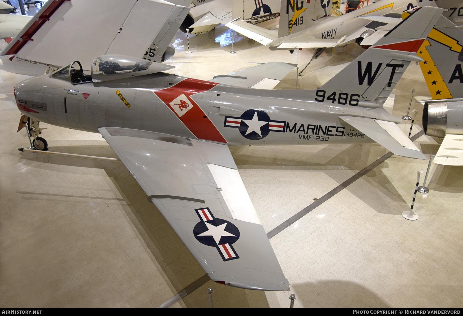 Aircraft Photo of 139486 / 9846 | North American FJ-4B Fury | USA - Marines | AirHistory.net #767952