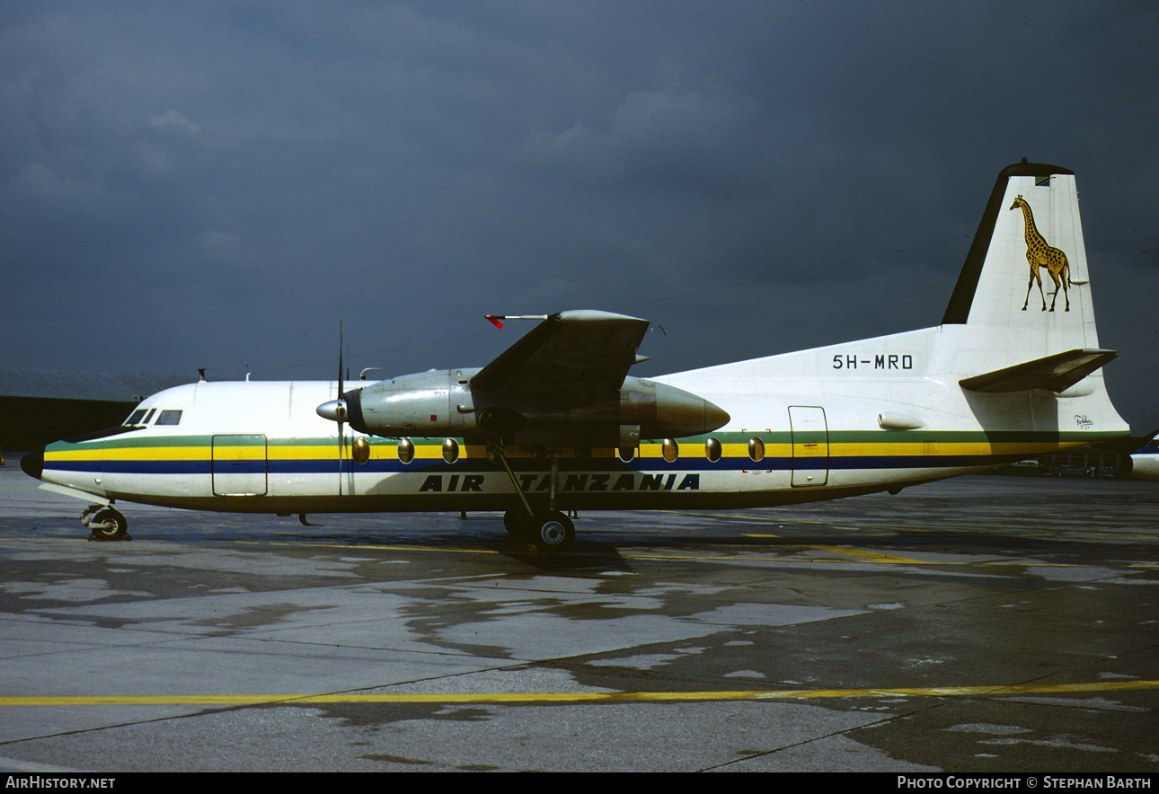 Aircraft Photo of 5H-MRO | Fokker F27-200 Friendship | Air Tanzania | AirHistory.net #767987
