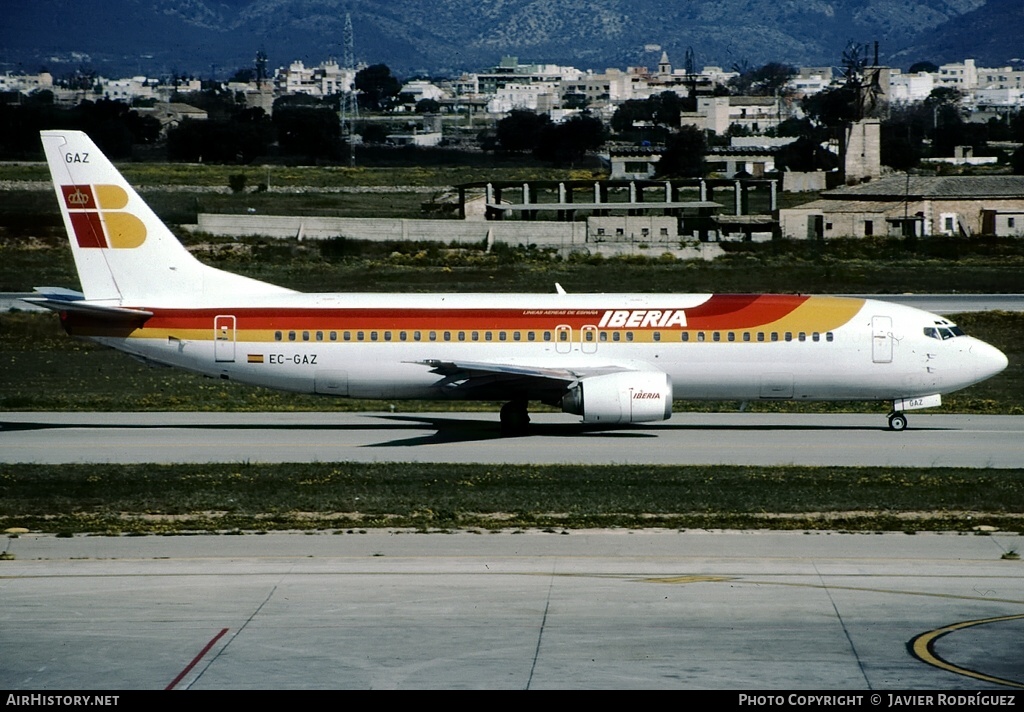 Aircraft Photo of EC-GAZ | Boeing 737-4Y0 | Iberia | AirHistory.net #768238
