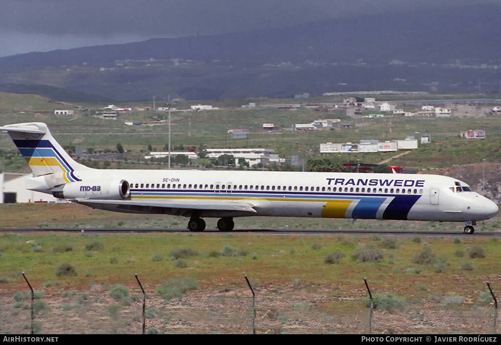 Aircraft Photo of SE-DHN | McDonnell Douglas MD-83 (DC-9-83) | Transwede Airways | AirHistory.net #768254