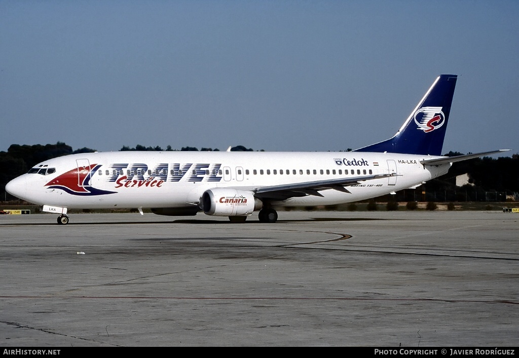 Aircraft Photo of HA-LKA | Boeing 737-4Y0 | Travel Service | AirHistory.net #768264