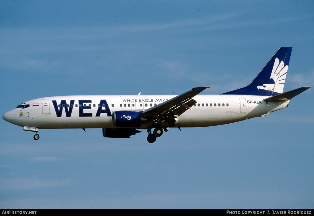 Aircraft Photo of SP-KEK | Boeing 737-4K5 | White Eagle Aviation - WEA | AirHistory.net #768273