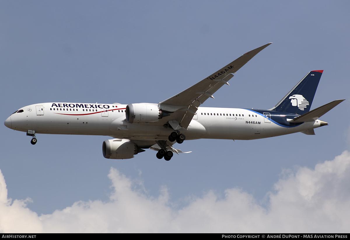 Aircraft Photo of N446AM | Boeing 787-9 Dreamliner | AeroMéxico | AirHistory.net #768343