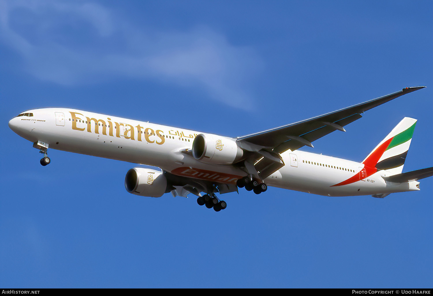 Aircraft Photo of A6-EBY | Boeing 777-36N/ER | Emirates | AirHistory.net #768409