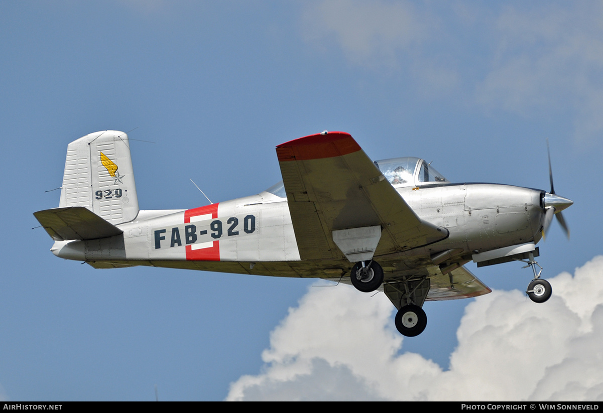 Aircraft Photo of FAB-920 | Beech VT-34A Mentor | Bolivia - Air Force | AirHistory.net #768480