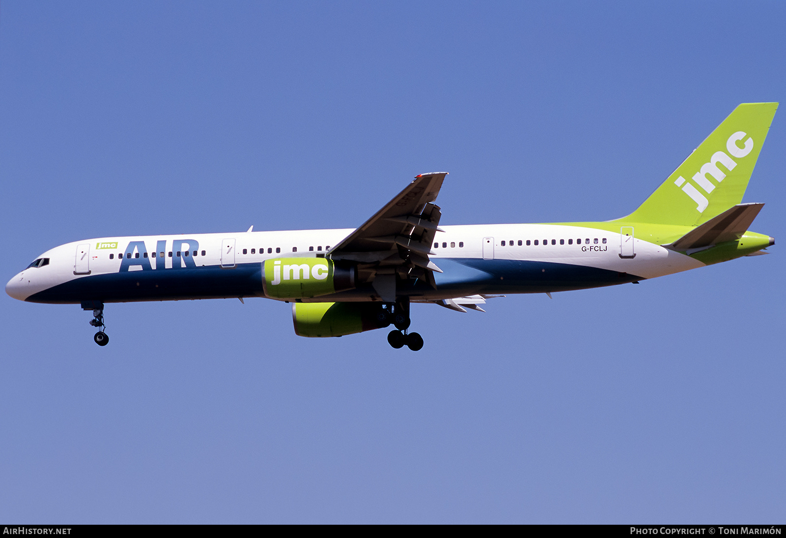 Aircraft Photo of G-FCLJ | Boeing 757-2Y0 | JMC Air | AirHistory.net #768540