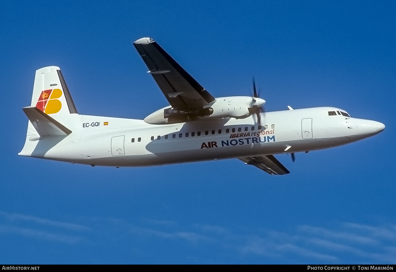 Aircraft Photo of EC-GQI | Fokker 50 | Iberia Regional | AirHistory.net #768595