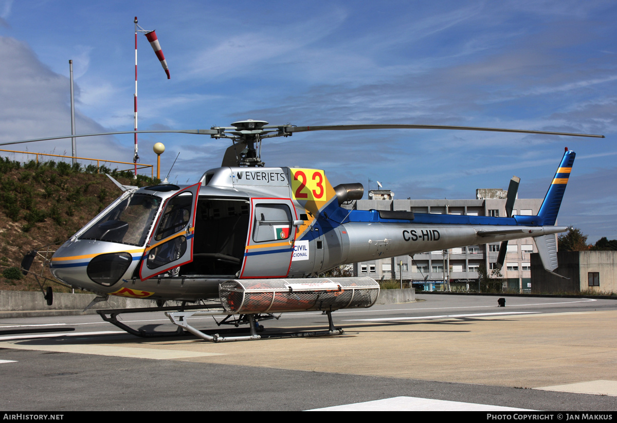 Aircraft Photo of CS-HID | Aerospatiale AS-350B-3 Ecureuil | Everjets | AirHistory.net #768703
