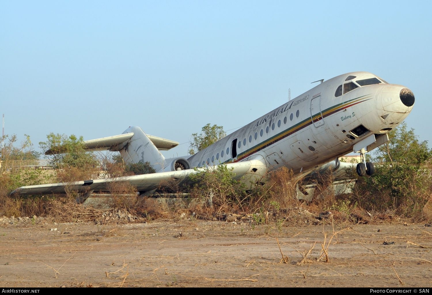 Aircraft Photo of TZ-ASH | Fokker F28-1000 Fellowship | Air Mali | AirHistory.net #768756