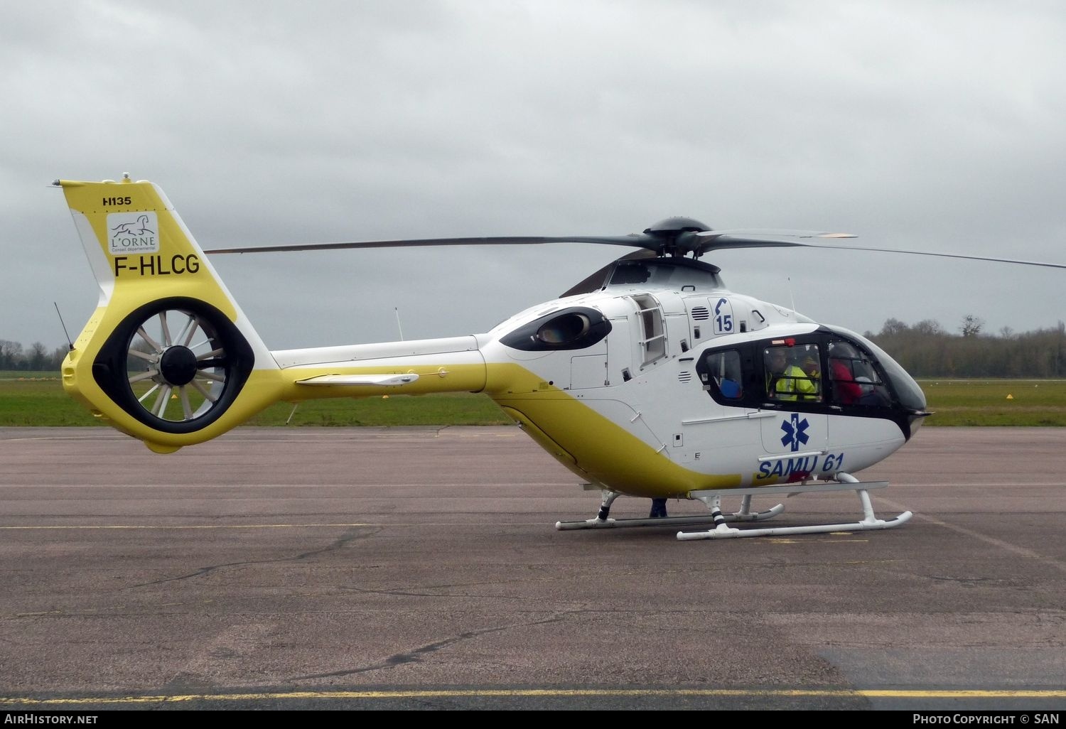 Aircraft Photo of F-HLCG | Airbus Helicopters EC-135T-3 | SAMU - Service d'Aide Médicale Urgente | AirHistory.net #768769