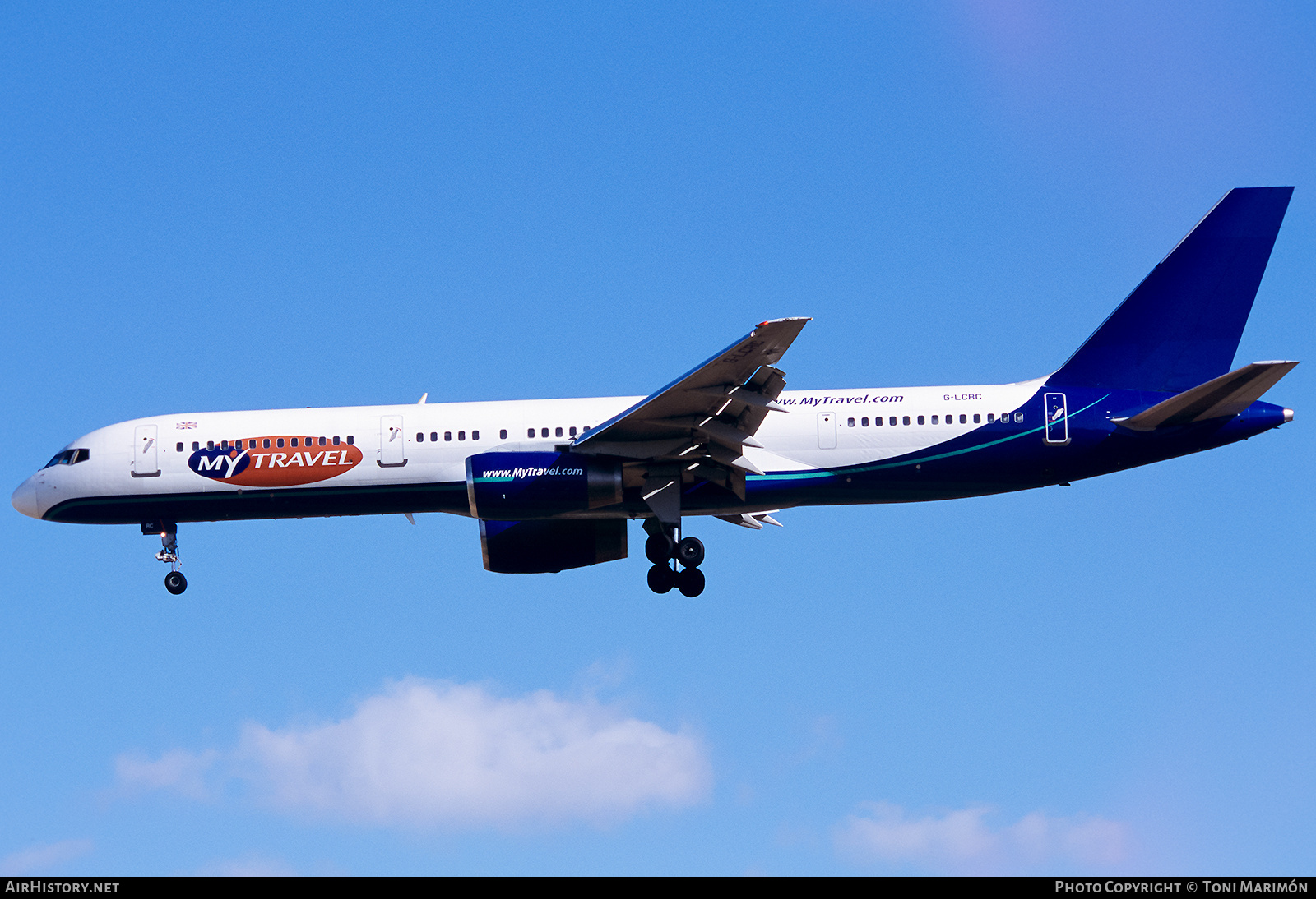 Aircraft Photo of G-LCRC | Boeing 757-23A | MyTravel Airways | AirHistory.net #768824