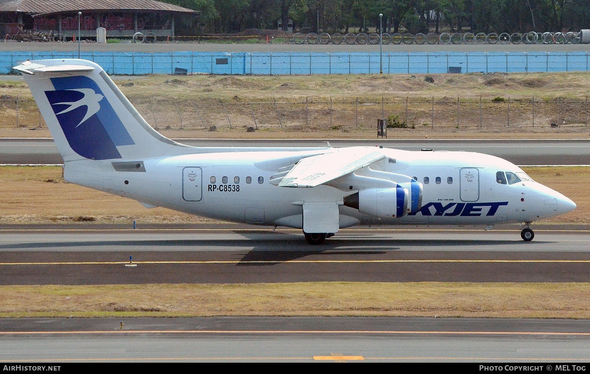 Aircraft Photo of RP-C8538 | British Aerospace BAe-146-100 | Skyjet | AirHistory.net #768927