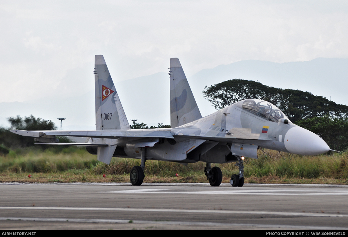 Aircraft Photo of 0167 | Sukhoi Su-30MK2 | Venezuela - Air Force | AirHistory.net #768976