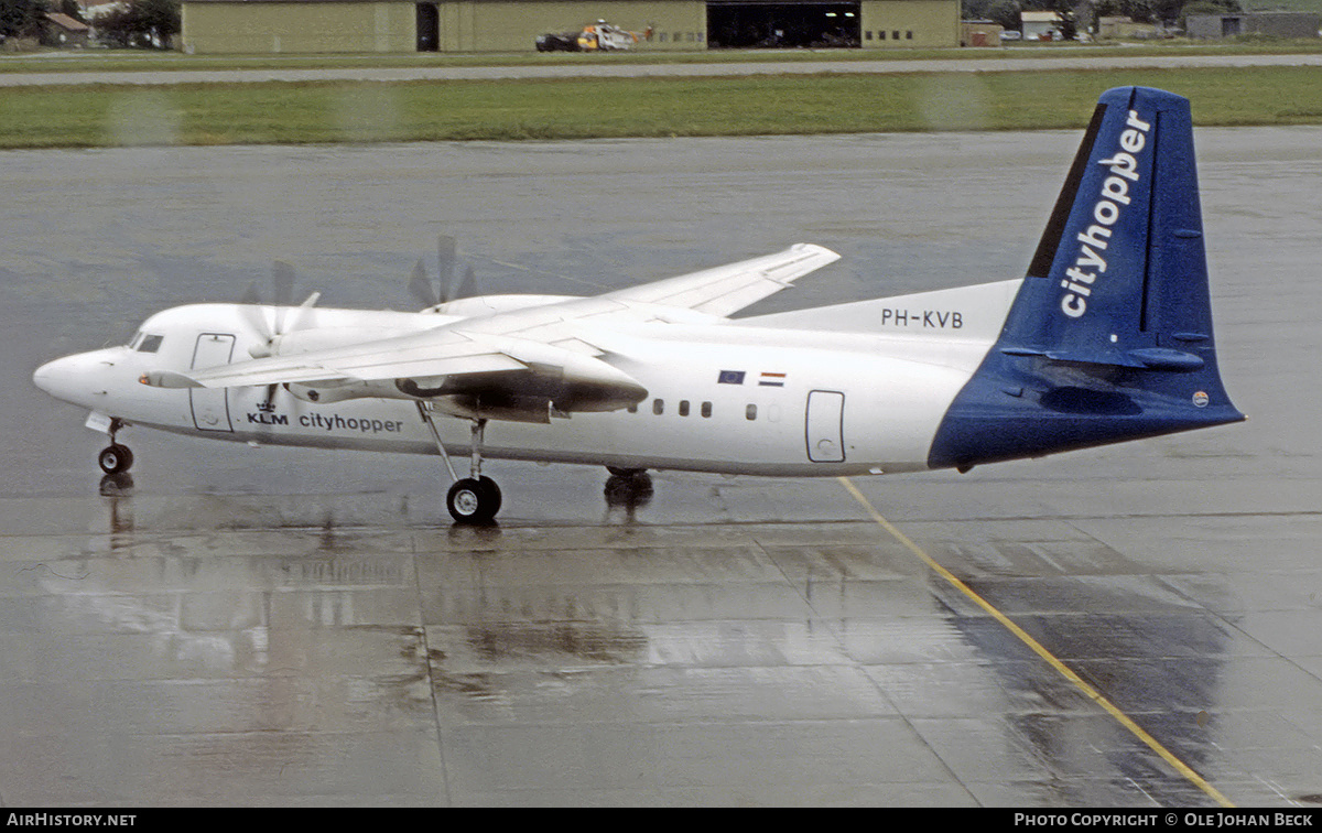 Aircraft Photo of PH-KVB | Fokker 50 | KLM Cityhopper | AirHistory.net #769063