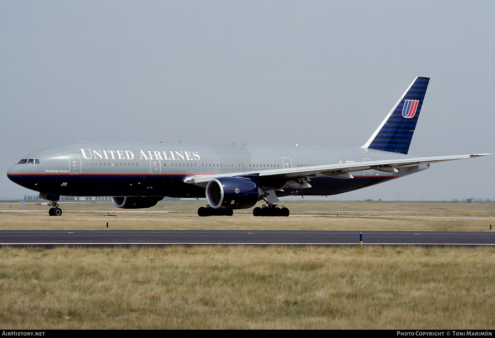 Aircraft Photo of N775UA | Boeing 777-222 | United Airlines | AirHistory.net #769162