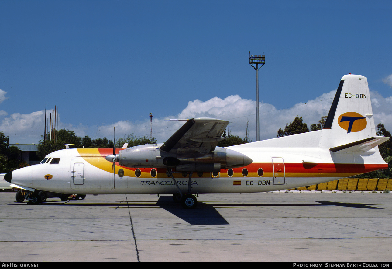 Aircraft Photo of EC-DBN | Fokker F27-600 Friendship | Trans Europa | AirHistory.net #769194