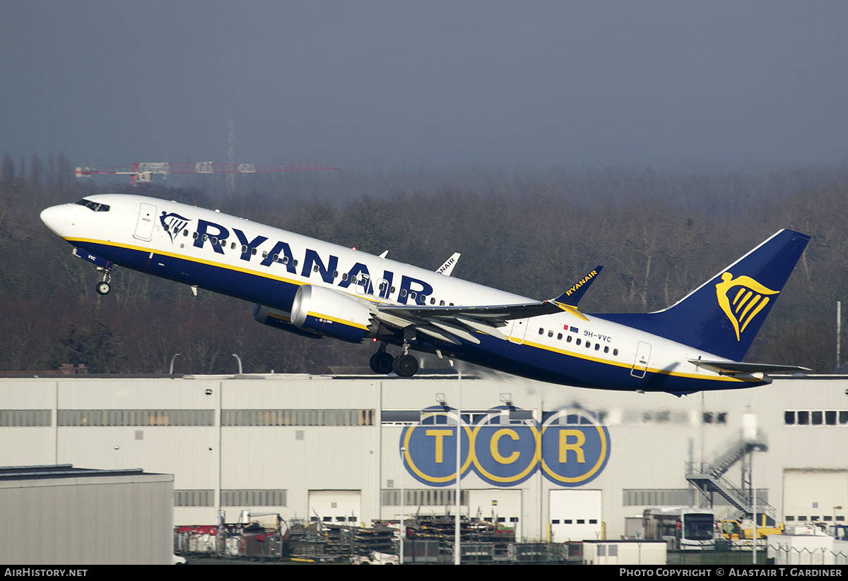 Aircraft Photo of 9H-VVC | Boeing 737-8200 Max 200 | Ryanair | AirHistory.net #769267