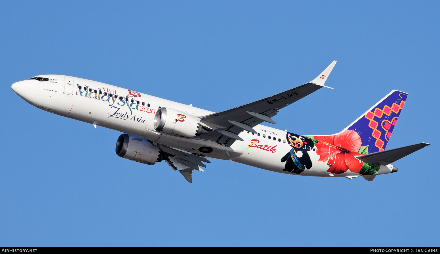 Aircraft Photo of 9M-LRV | Boeing 737-8 Max 8 | Batik Air Malaysia | AirHistory.net #769294