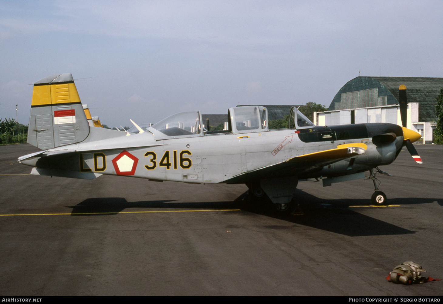 Aircraft Photo of LD-3416 | Beech T-34C-1 Turbo Mentor | Indonesia - Air Force | AirHistory.net #769360