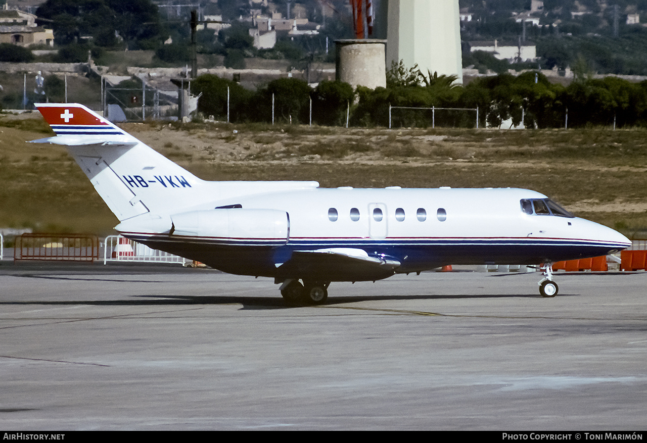 Aircraft Photo of HB-VKW | British Aerospace BAe-125-800A | AirHistory.net #769378