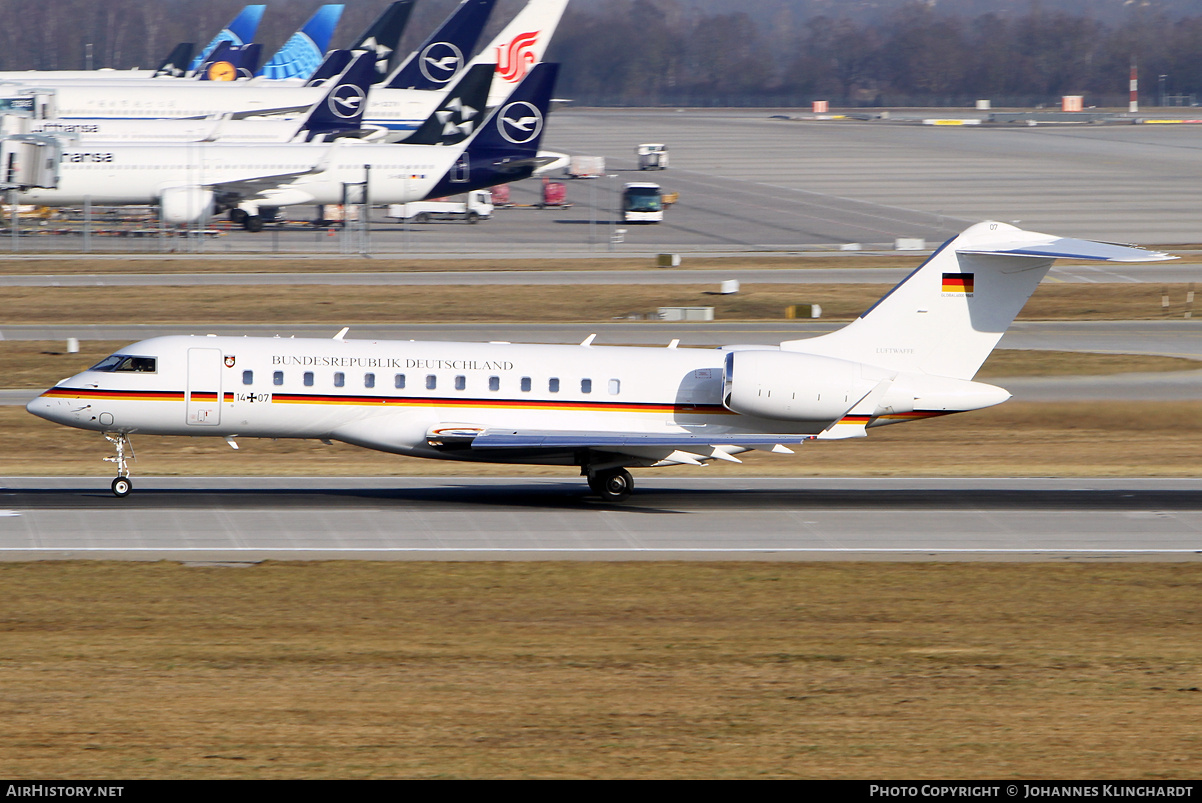 Aircraft Photo of 1407 | Bombardier Global 6000 (BD-700-1A10) | Germany - Air Force | AirHistory.net #769395