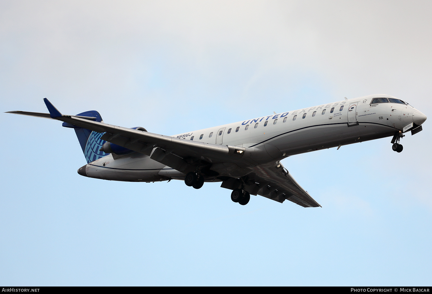 Aircraft Photo of N551GJ | Bombardier CRJ-550 (CL-600-2C11) | United Express | AirHistory.net #769416