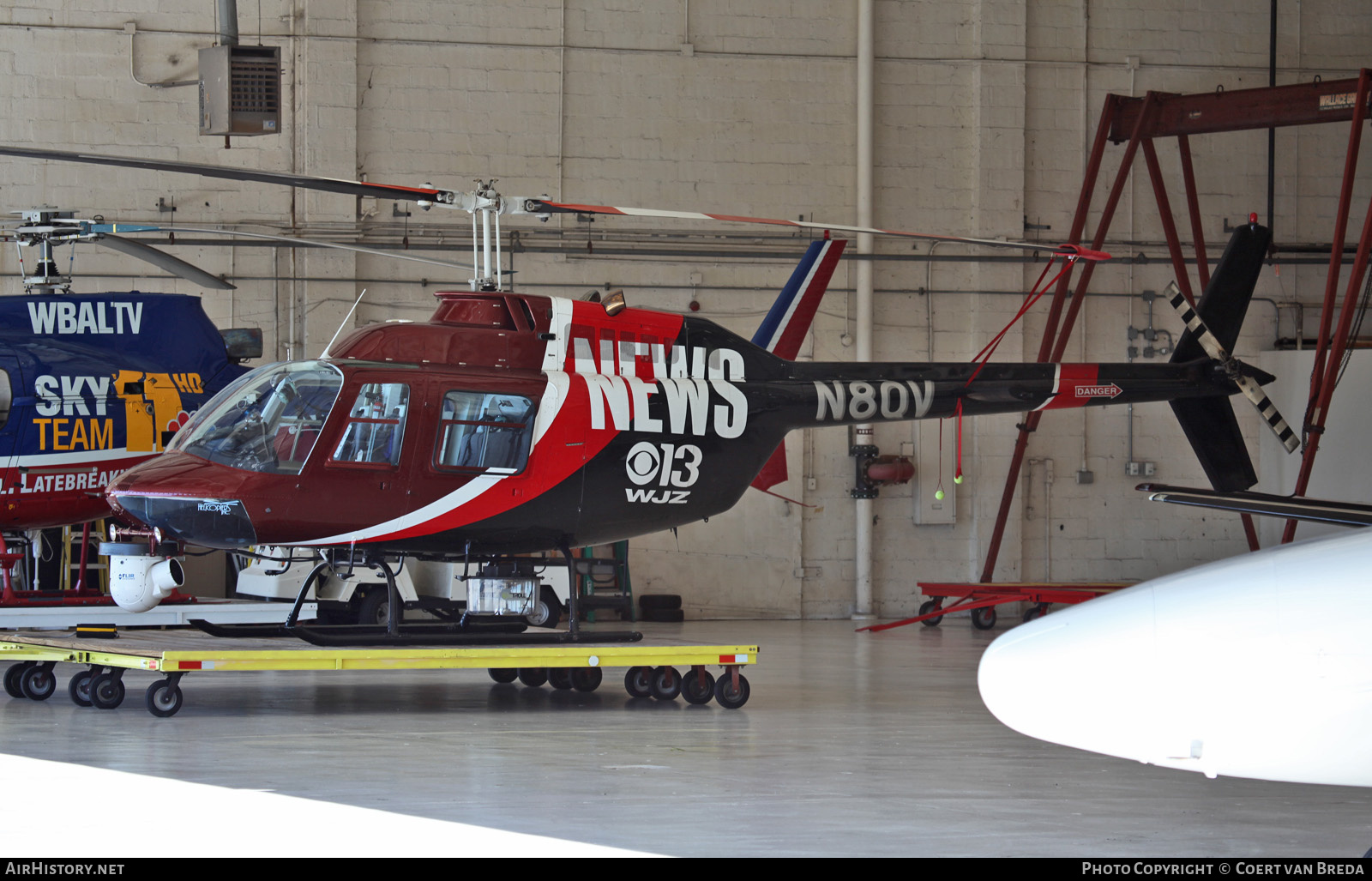 Aircraft Photo of N8QV | Bell 206B-3 JetRanger III | WJZ 13 News | AirHistory.net #769466