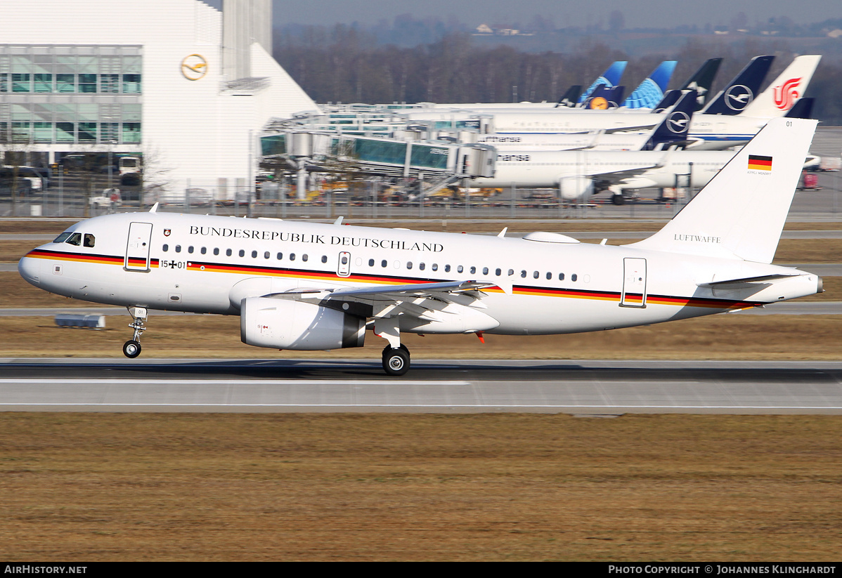 Aircraft Photo of 1501 | Airbus ACJ319 (A319-133/CJ) | Germany - Air Force | AirHistory.net #769564