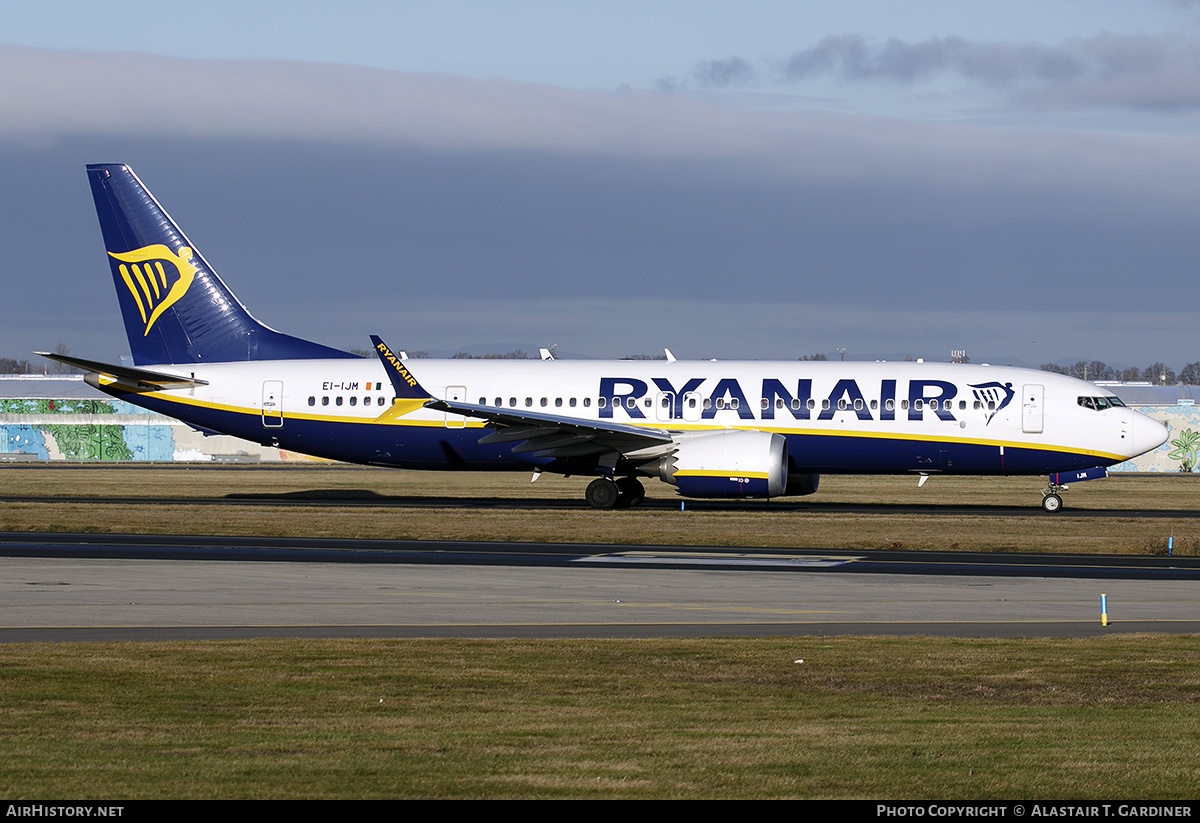 Aircraft Photo of EI-IJM | Boeing 737-8200 Max 200 | Ryanair | AirHistory.net #769568