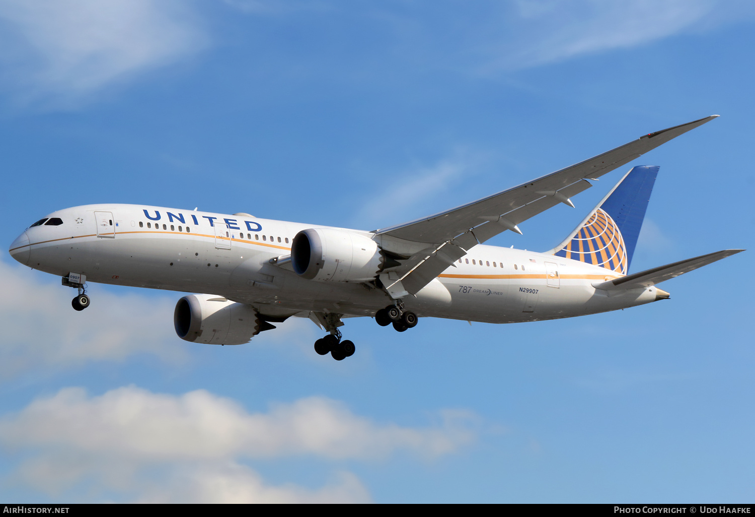 Aircraft Photo of N29907 | Boeing 787-8 Dreamliner | United Airlines | AirHistory.net #769575
