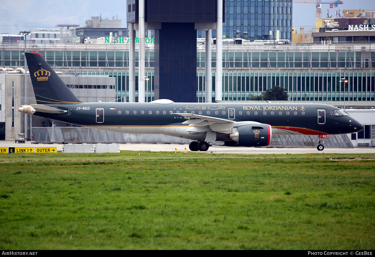 Aircraft Photo of JY-RED | Embraer 190-E2 (ERJ-190-300) | Royal Jordanian Airlines | AirHistory.net #769606