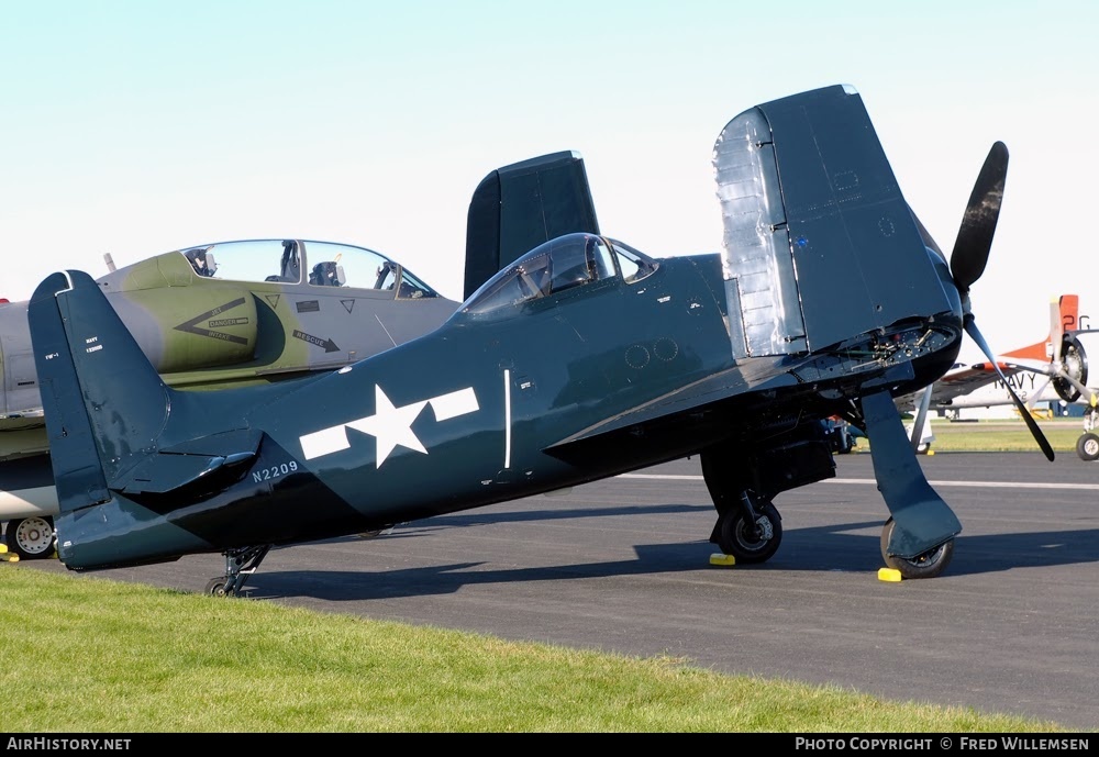 Aircraft Photo of N2209 / 122095 | Grumman F8F-1B Bearcat | USA - Navy | AirHistory.net #769642