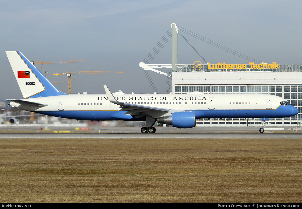 Aircraft Photo of 98-0002 / 80002 | Boeing C-32A (757-200) | USA - Air Force | AirHistory.net #769668