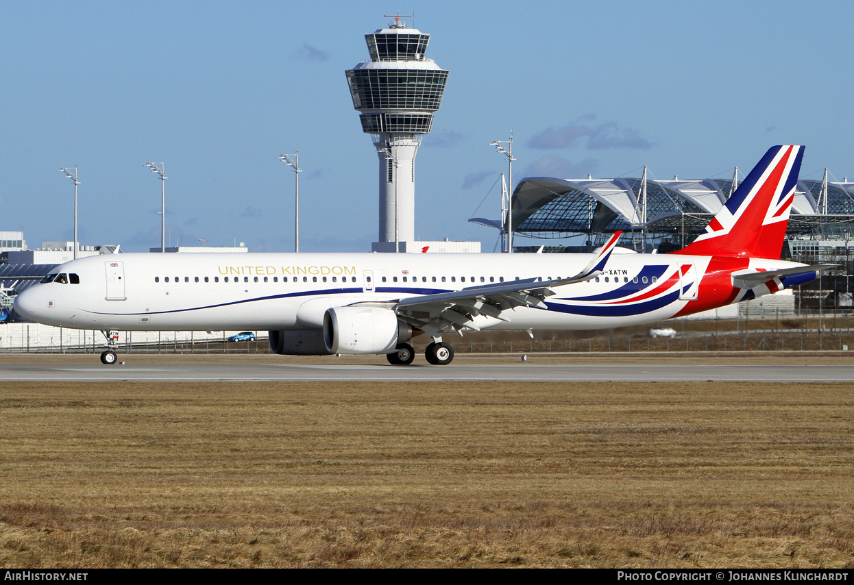 Aircraft Photo of G-XATW | Airbus A321-251N | United Kingdom Government | AirHistory.net #769698